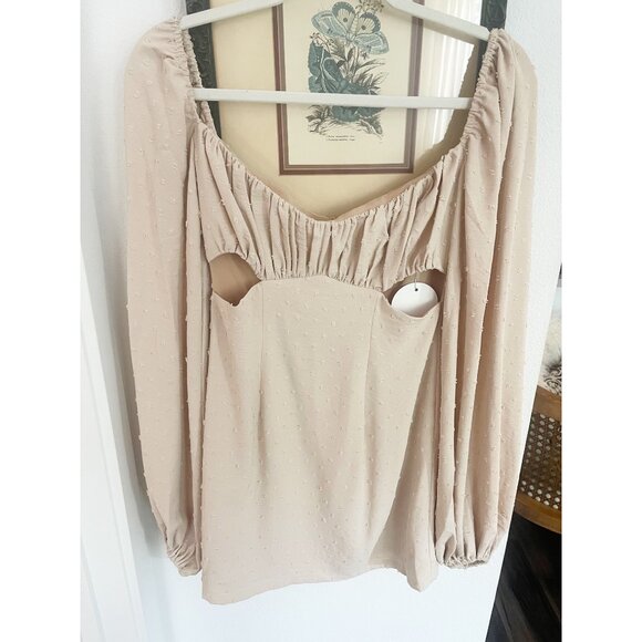 Rumer NWT Camille Mini Dress Sz XS Nude - Picture 5 of 10